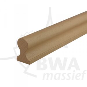 beuken leuning sleutelgatprofiel  mm