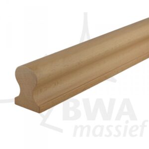 beuken leuning sleutelgatprofiel  mm